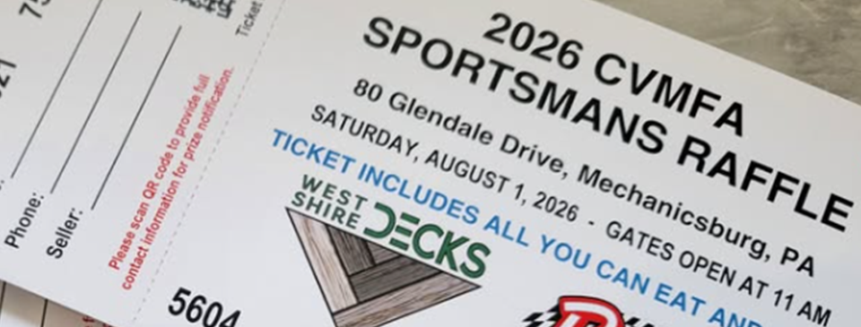 CVMFA 11th Annual Sportsman's Raffle